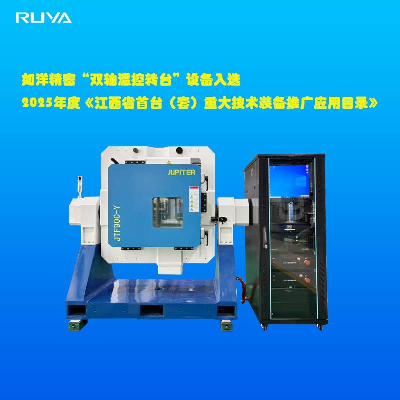 九江如洋精密科技有限公司“雙軸溫控轉(zhuǎn)臺(tái)”入選2025年度《江西省首臺(tái)（套）重大技術(shù)裝備推廣應(yīng)用目錄》